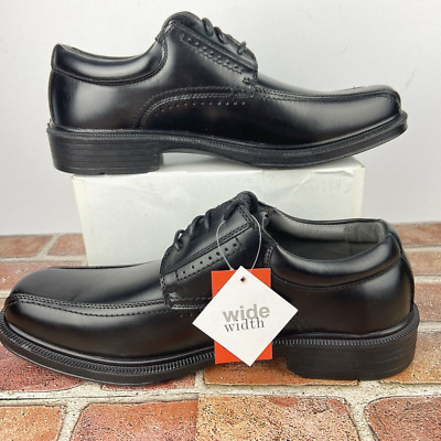 Deer Stags Williamsburg Black Oxford Mens Dress Shoes Size 11 W Bicycle Toe NEW