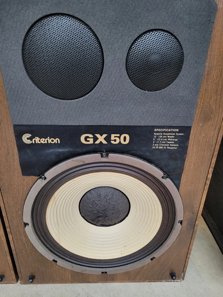 ALTAVOCES DE SUSPENSIÓN NEUMÁTICA DE 3 VÍAS CRITERION GX 50 DE COLECCIÓN Foto 3 de 4