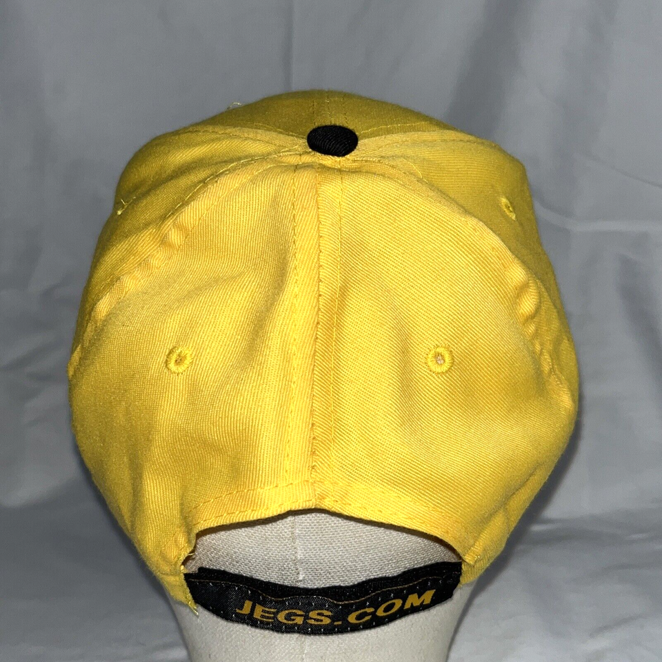 Jegs Hat High Performance Auto Parts Racing Yellow Black Adjustable eBay