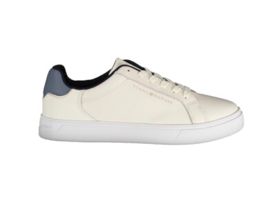 Tommy Hilfiger Frau Turnschuhe Neu Beige Blau Logo Gr. 38