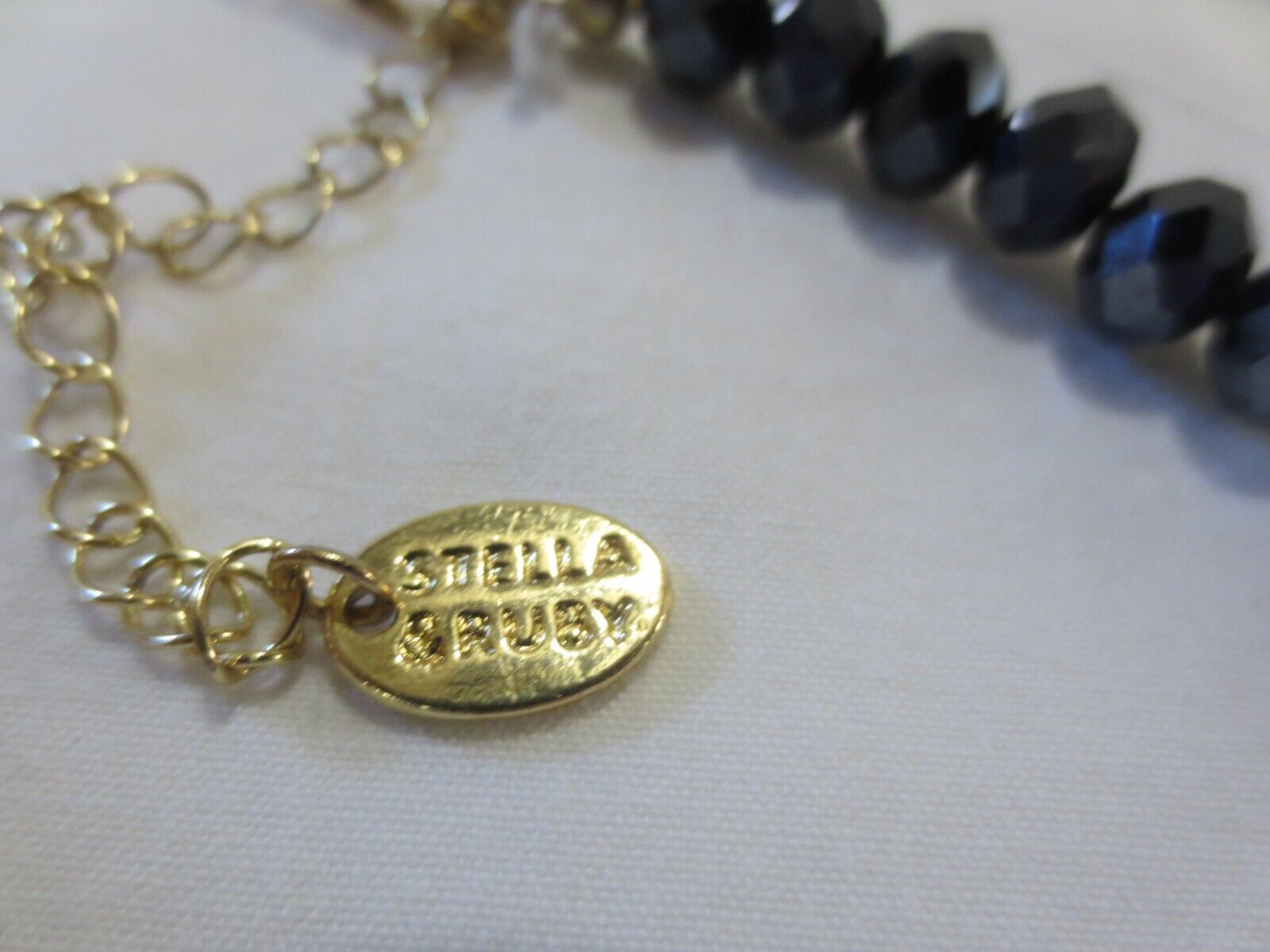 Stella & Ruby Black AB beaded statement necklace … - image 6