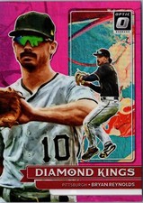 Bryan Reynolds-2022 Panini Donruss Optic Diamond Kings Pink Prizm #25 Pirates