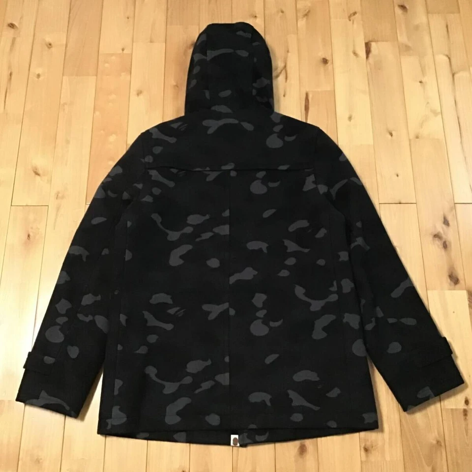 Abrigo de Lona de Lana BAPE Negro Camuflaje un Mono de Baño NIGO Talla XL Foto 2 de 4