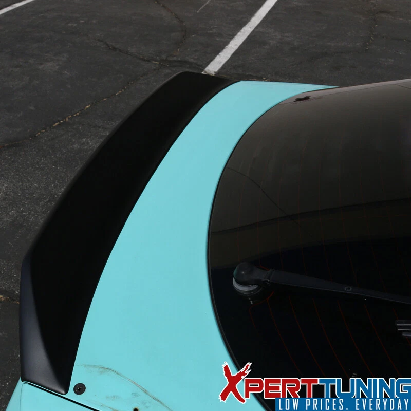 Fits 02-06 Acura RSX Trunk Spoiler Ikon Style Duckbill Type Matte Black PP Foto 2 de 4