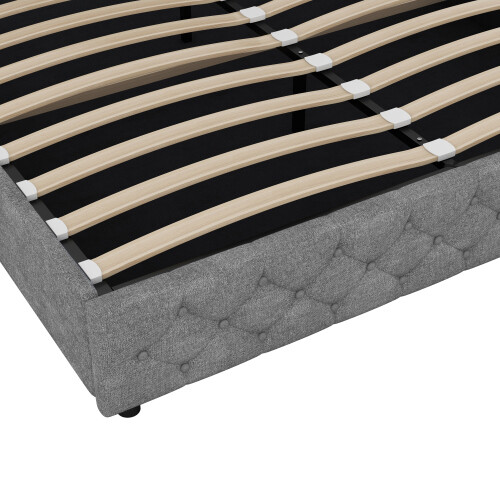 Polsterbett Flachbett mit Lagerung 180x200CM Doppelbett Funktionbett Bettgestell - Bild 25 von 37