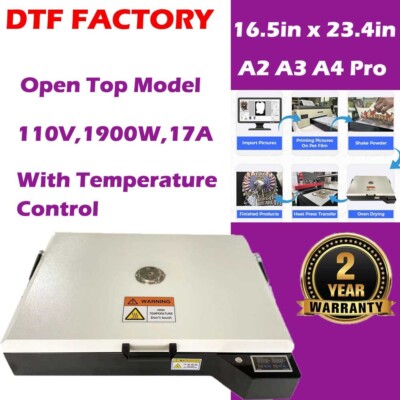 US 16.5in x 23.4in DTF Oven With Temperature Control A2 A3 A4 pro  free shipping