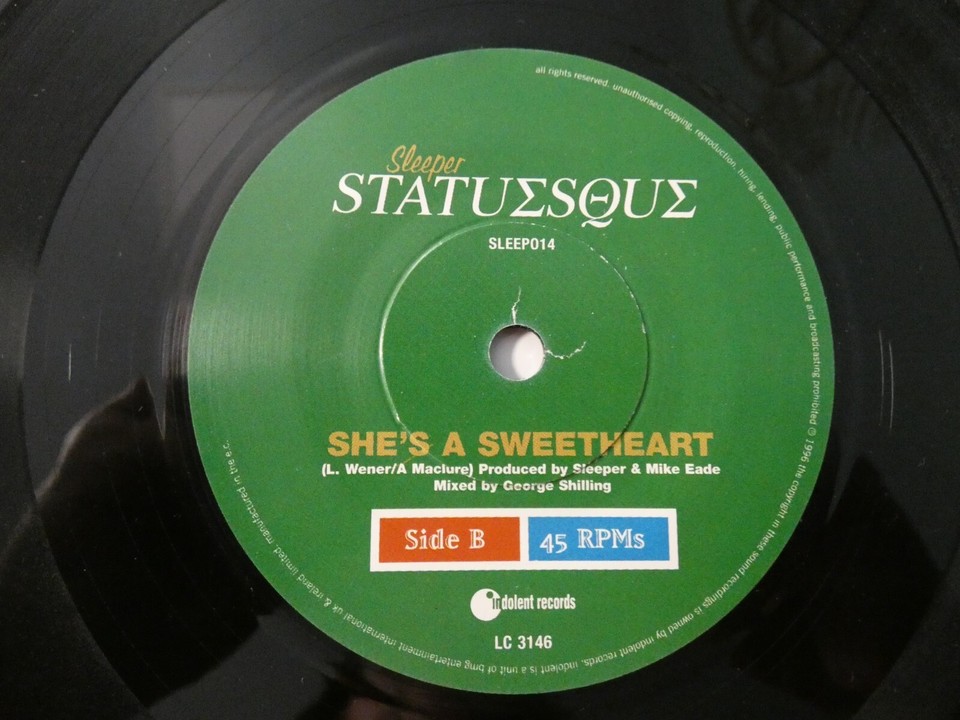 SLEEPER STATUESQUE / SHE'S A SWEETHEART LIMITED EDITION + POSTER