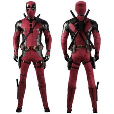 Deadpool 3 Wade Wilson Outfits Cosplay Costume Jumpsuit Mask Full Set Custome