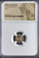 Ancient City of Antioch 2nd Century AD AE13 NGC Genuine Roman Provincial