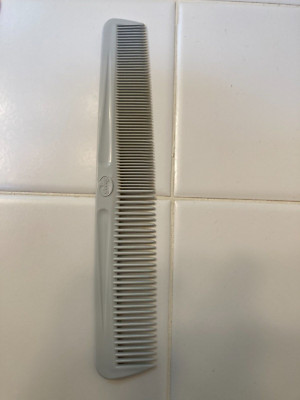 Goody Comb Unbreakable 7'' Dressing Comb Gray  Made In USA VINTAGE 1989