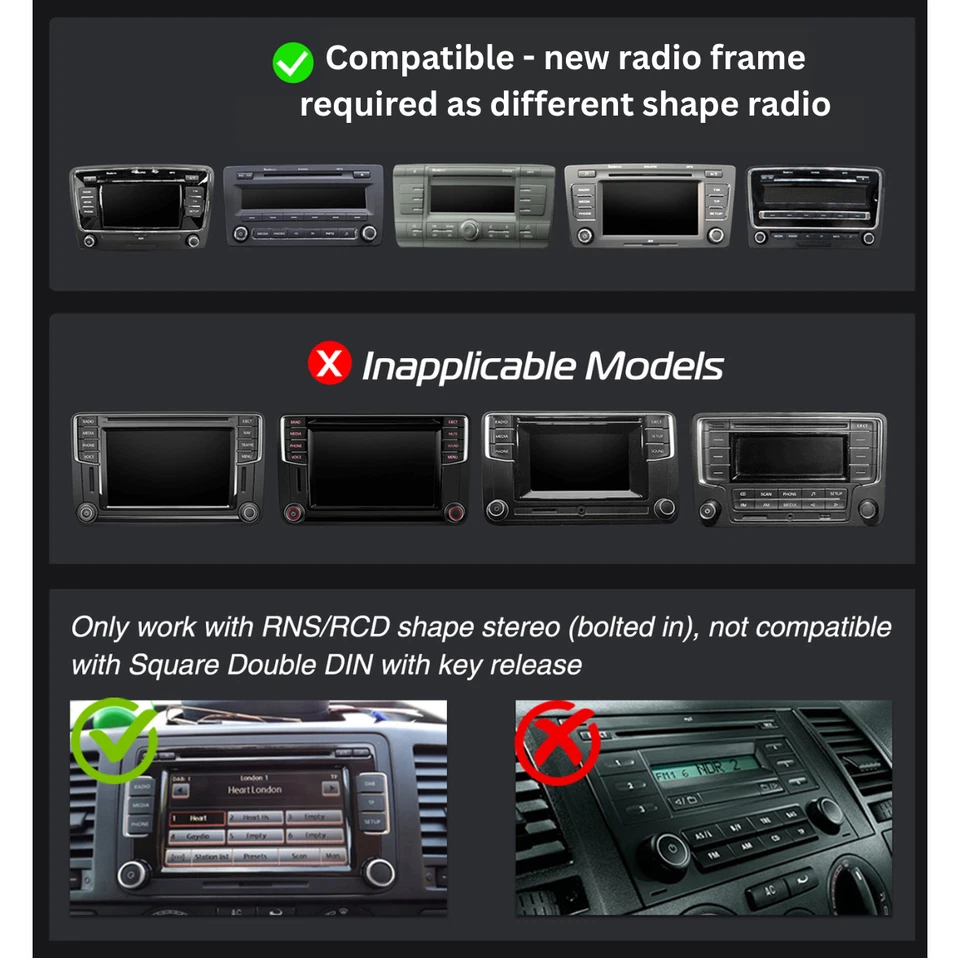 4-64VOLKSWAGEN VW TRANSPORTER CarPlay Auto Stereo Radio Android Head Unit CAM - Image 3 of 4