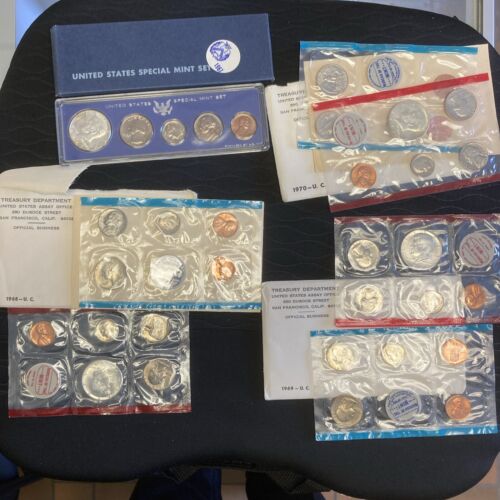12 US Mints Sets 1967-1978; 12 SETS TOTAL Some Nice Toning - Picture 3 of 12
