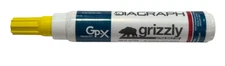 Diagraph Grizzly Paint Marker - Yellow - Ultra Bold Tip