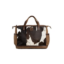 Sts Ranchwear Womens Amelia Distressed Brown Cowhide Tote Bag Os