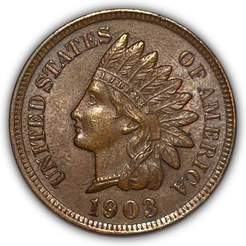 1903 Indian Head Cent Uncirculated UNC Coin #23772