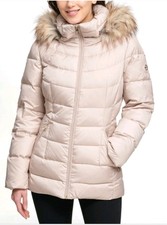 Andrew Marc Women's Short Down Jacket Barley Size L