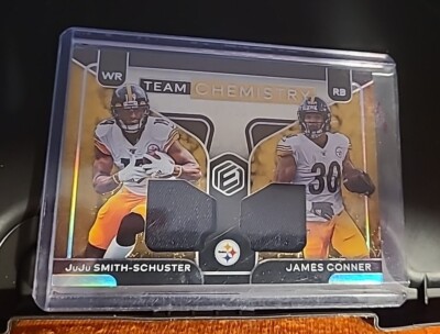 2020 Elements Juju Smith Schuster * James Conner jersey patch relic 1/25 