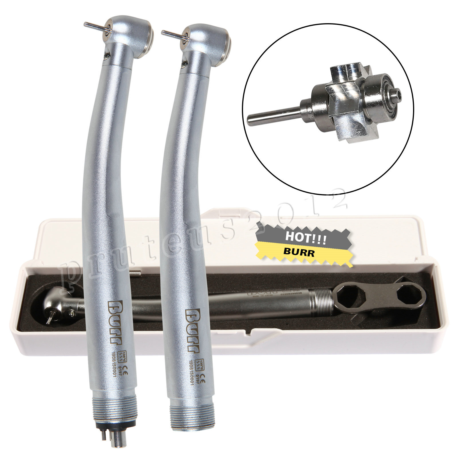 Dental Fiber Optic Handpiece E-generator Self-power High Speed 4Hole Turbine,E-Generator LED