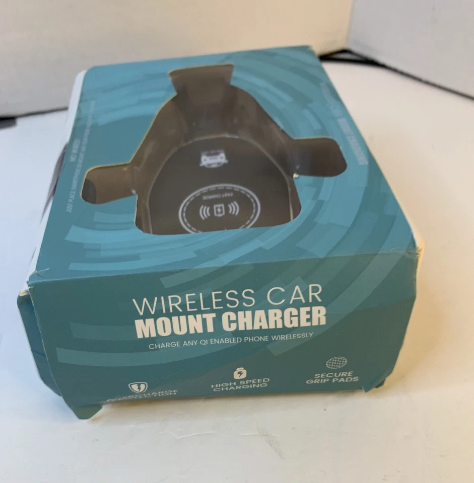 Cargador Inalámbrico 10W Tablero de Coche Montaje de Ventilación de Aire Soporte para Teléfono Móvil NUEVO Foto 2 de 4