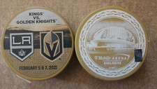 NHL Vegas Golden Knights V Los Angeles Kings PUCK 2/5&7/21 TMobile Arena Exclusi