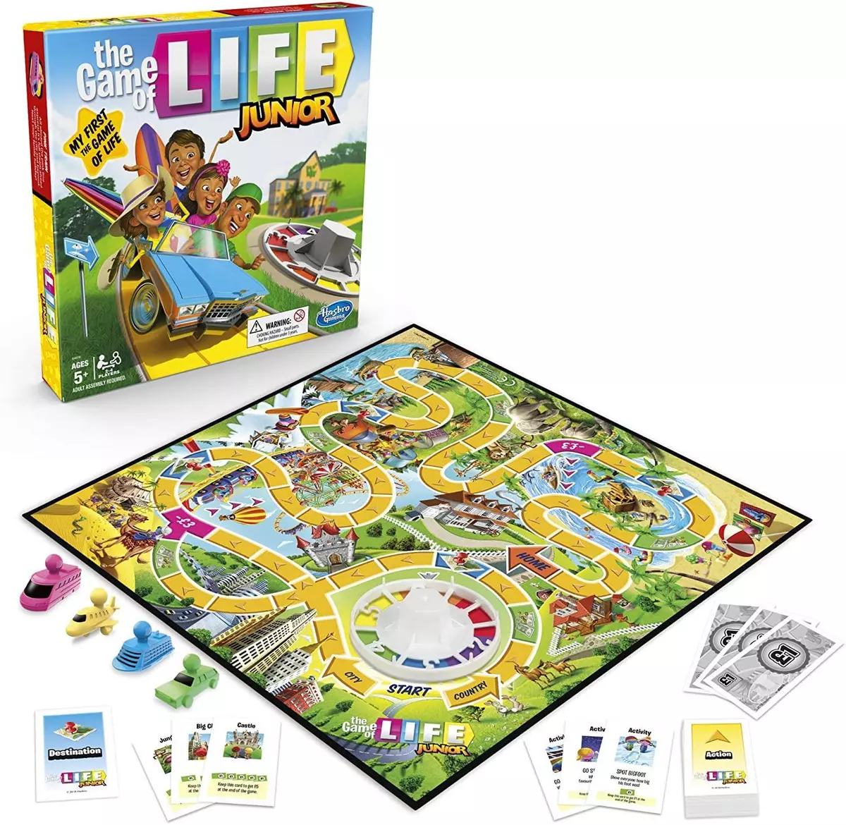 The Game Of Life Junior Classic Family Board game Hasbro For Kids