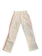 Alleson Athletic Youth Baseball Pants With Red Braid Size Large