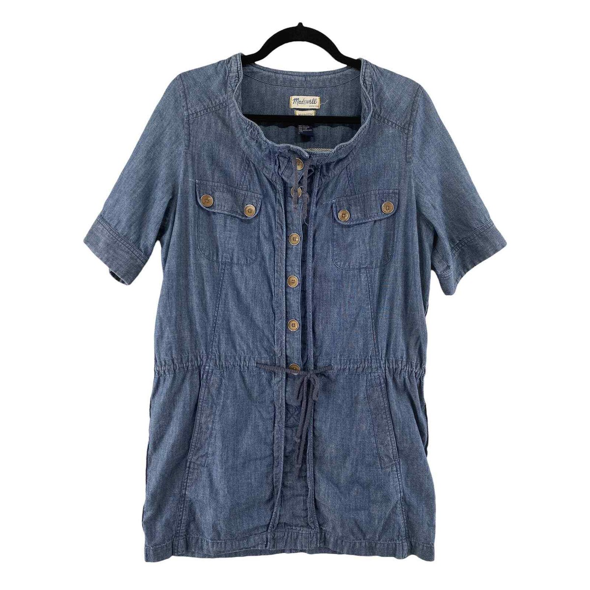 denim jumper dress madewell Madewell Denim Jumper Dress ~ Size 6