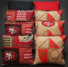SAN FRANCISCO 49ERS Cornhole Bean Bags 8 ACA Regulation Corn Toss Tailgate Bags
