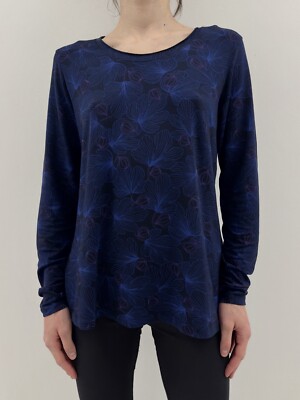 DDP Gudrun Sjoden Long Sleeve Tencel Longsleeve Top Cozy Scandinavian Floral M