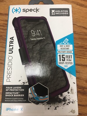 Speck Presidio ULTRA case for iPhone X iPhone XS Eggplant