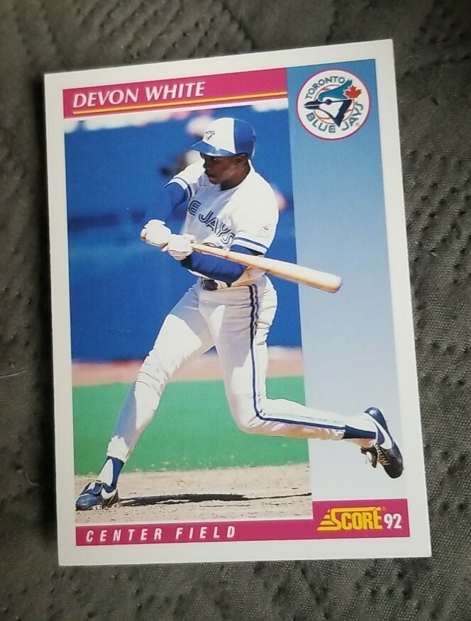 1992 Score Toronto Blue Jays Baseball Card #198 Devon White
