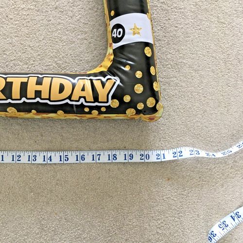 40th Birthday Inflatable Selfie Frame with Pump Happy Birthday Smile 40th Party - Picture 8 of 9