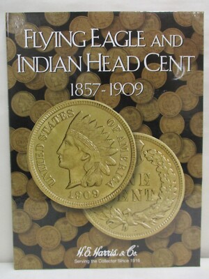 H.E. Harris Coin Folder #2671 Flying Eagle & Indian Head Cent Penny 1857-1909