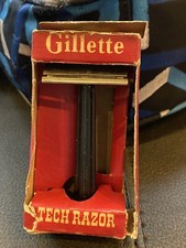 Vintage Gillette Tech Razor in Box 1950's
