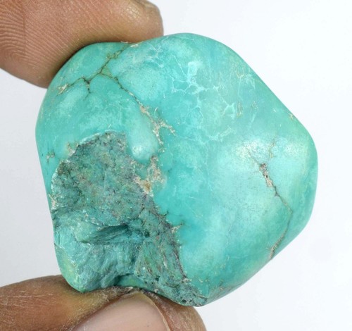 115.40 Ct/33 mm Natural Arizona Blue Turquoise Gemstone Rough Mineral Specimen - Picture 5 of 8