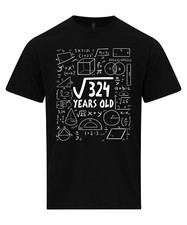 Square Root of 324 18 Year Old 18th Eighteenth Birthday Gifts Math T-Shirt