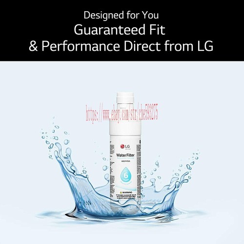 Paquete de 6 filtros de agua dulce refrigerador refrigerador LG LT1000P/ADQ747935 GF-D706BSL - Imagen 11 de 12
