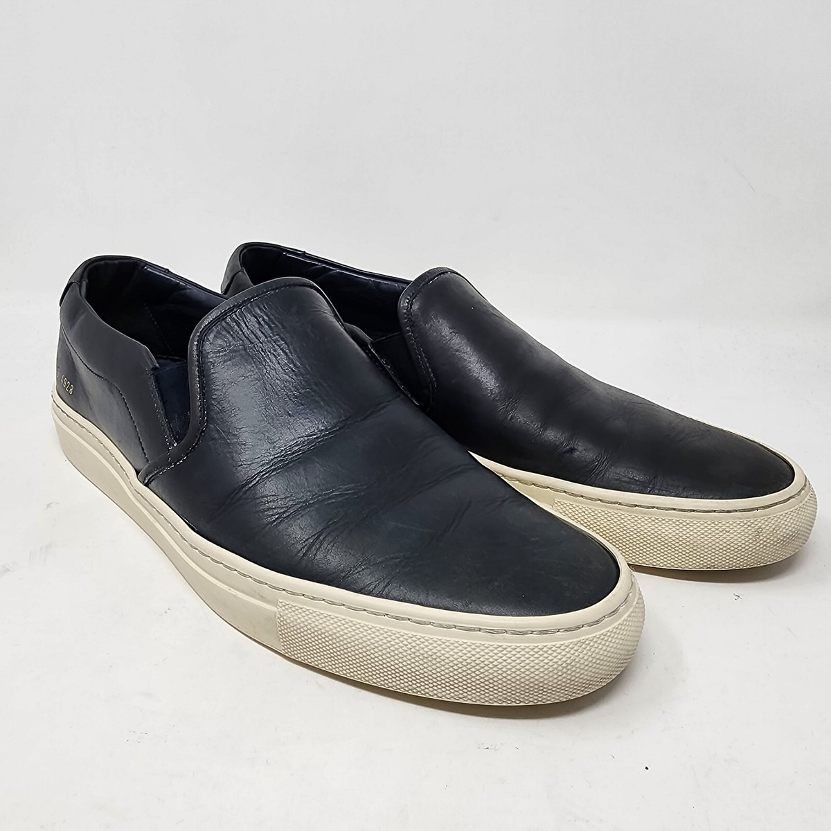 Common Projects Leather Slip On Size 43 Mens 10 Dark Blue | eBay display picture 3