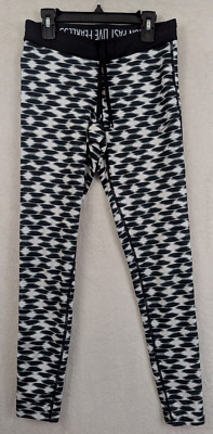 Nike sz S 28'' Full Length printed Running Tights or pants black white 3977