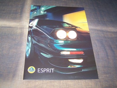 TOPRARITÄT Herrlicher Prospekt Lotus Esprit V8 GT SE von 1999 !!!