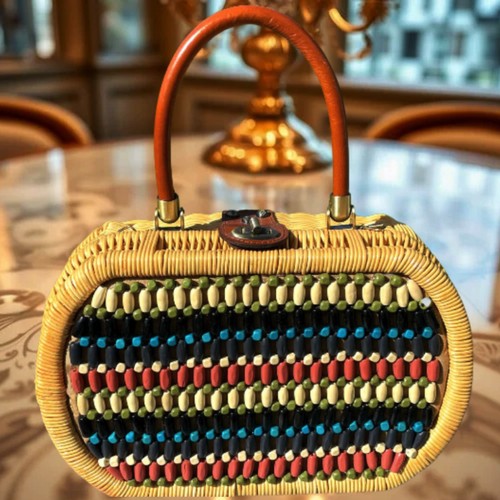 *Neu mit Defekt Patricia Nash Cipressa Wicker Satchel Handtasche Handtasche Neu mit Etikett 199 $ - Bild 4 von 9