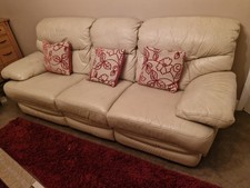 3 and 2 Seater Leather Sofas Both Have Manual Reclining Seats.good Condition...