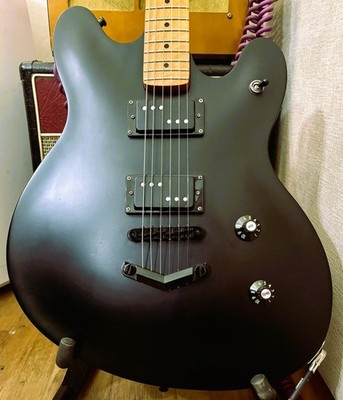 Custom Starcaster guitar Major UPGRADES Passive Black Mass Wide Range New Neck