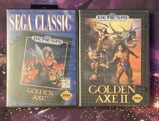 Golden Axe 1 & 2 Sega Genesis CIB Complete w/Manuals Tested & Working