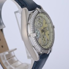 Breitling Chronomat 18k White Gold J13050.1 39mm Mother of Pearl Dial Men Watch 4