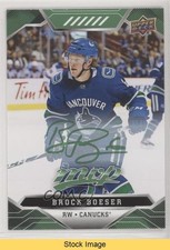 2019-20 Upper Deck MVP Green Script Brock Boeser #65 READ 1tr