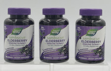 Lot of 3 Natures Way Sambucus Elderberry Gumm...