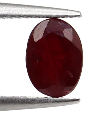Natural Red Ruby Oval Shape 5x4 mm Myanmar 0.72 Ct Loose Gemstone