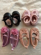 4 Pairs of Baby Girl Shoes Size 2