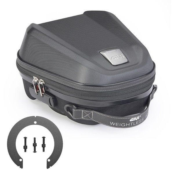 Givi Tankrucksack WL902 + Flansch BF05 FüR Yamaha TDM 900 2011 2012 Schwarz 5 LT-image